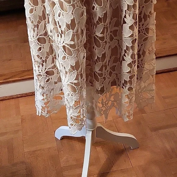 Formal dress beige and tan or off white - Picture 2 of 7